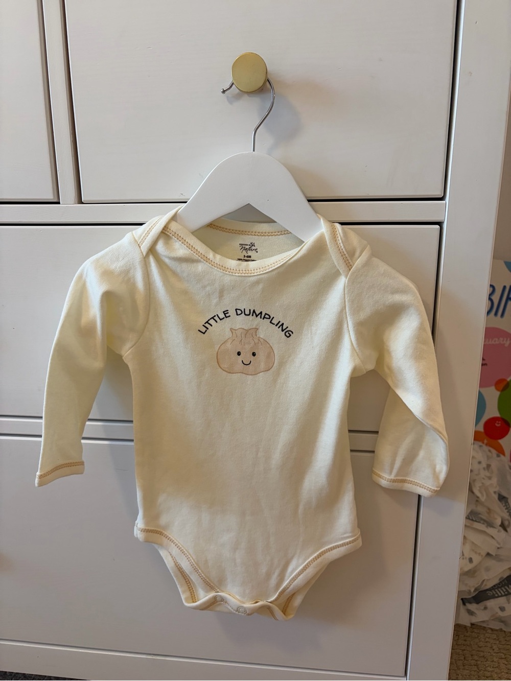 Touched by Nature Little Dumpling Bodysuit Organic Cotton 3-6 Months